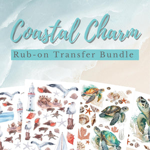 Coastal Charm Rub On Transfer Bundle-Bundle-Essential Stencil