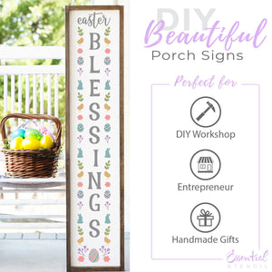 Vertical Easter Blessings 5ft Stencil-Easter-Essential Stencil