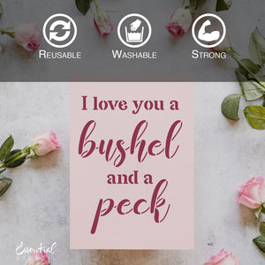 DIY Valentines day mini wood sign stencils, tiered tray valentines day sign stencils, Valentines day vintage truck with hearts, I love you a bushel and a peck, kissing booth 25¢ a smooch, love you more wood sign stencil, better together wood sign stencil