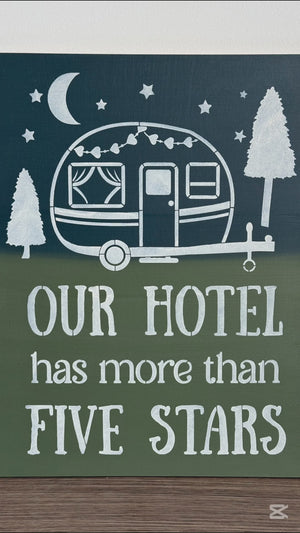 Camper Stars Stencil