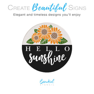 Hello Sunshine Door Hanger Stencil-Summer-Essential Stencil