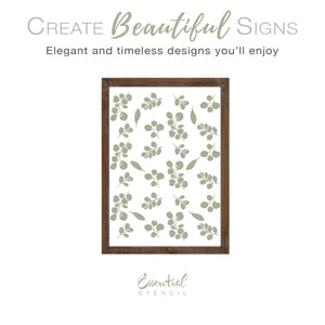 Eucalyptus Pattern-Pattern-Essential Stencil