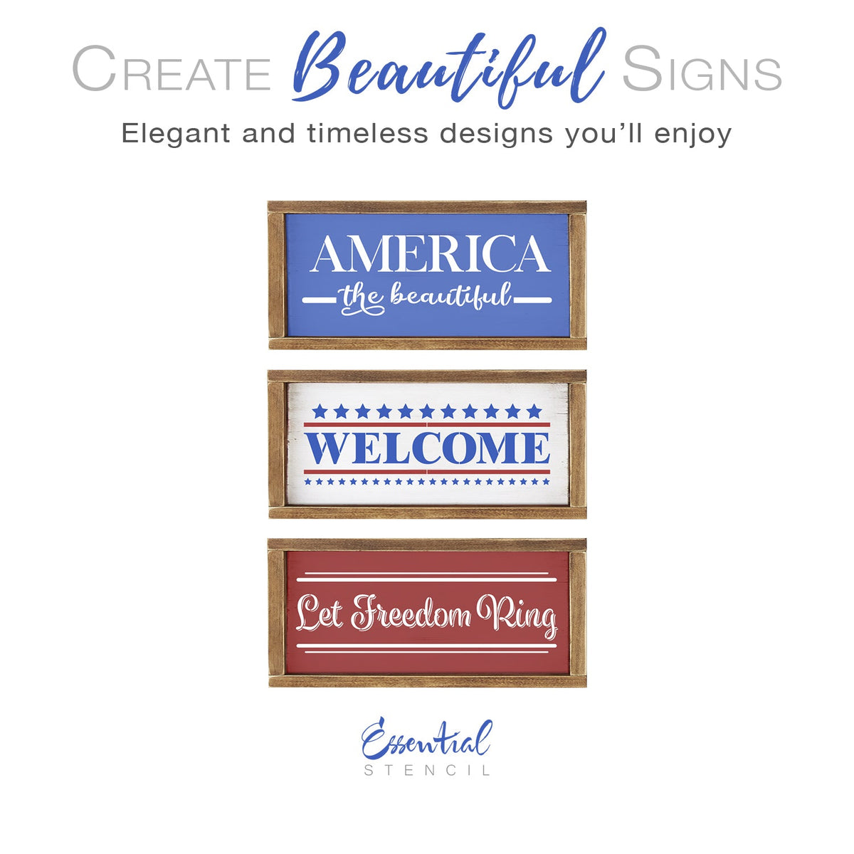 Let Freedom Ring Stencil