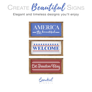 Let Freedom Ring Stencil