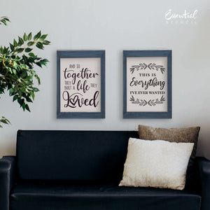 And so together they built a life they loved, This is everything I've ever wanted reusable stencils | DIY Farmhouse decor