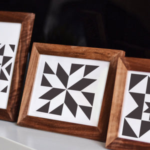 DIY reusable farmhouse barn quilt stencils, geometric home sign stencils, mini rustic home decor sign stencils, diy boho decor, diy country decor, wall art barn quilt stencils