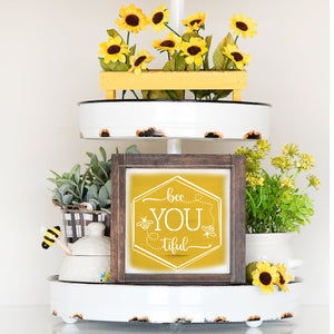 Bee you tiful Mini Sign Stencils (6 Pack) + Bonus-Spring-Essential Stencil