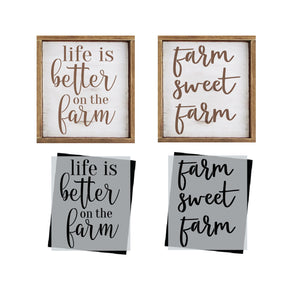 Better on the Farm Stencil Set (2 Pack)-Farmhouse-Essential Stencil