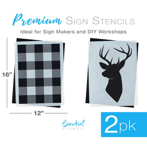 Buffalo Check stencil