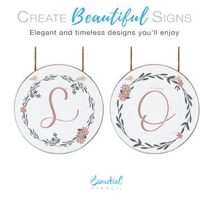 Elegant A-Z Alphabet Stencil Set | 3" Letters (26PCS)-Alphabet-Essential Stencil