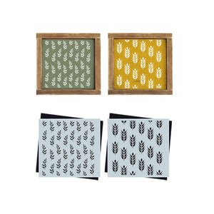 DIY reusable wheat pattern stencil, botanical stencil, leaf pattern stencil for painting wood signs, pattern for painting backgrounds on wood signs, fall pattern stencils for wood signs, diy minimalist fall decor