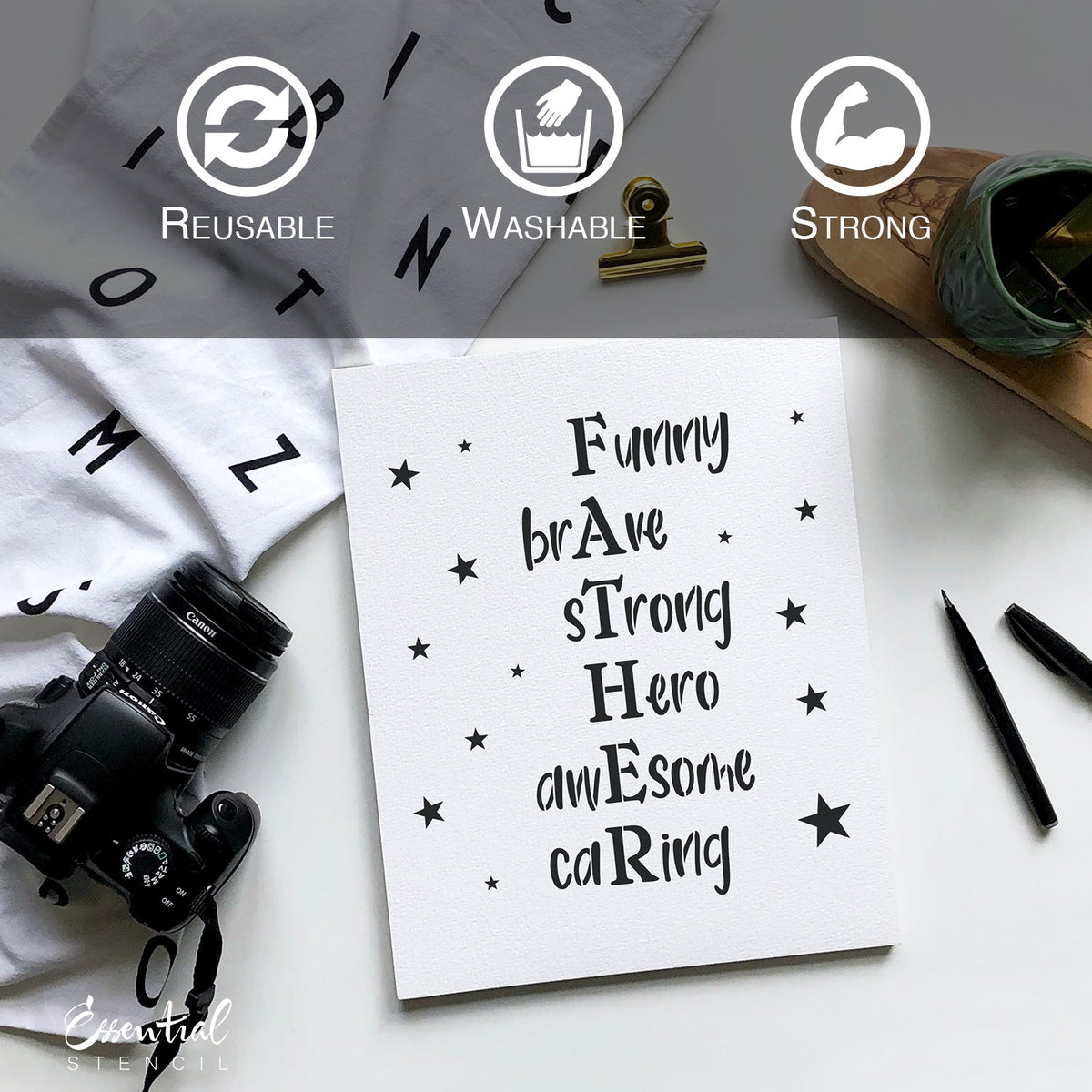 Father Stencils (2 Pack)-Family-Essential Stencil