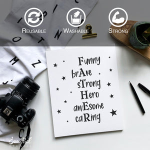 Father Stencils (2 Pack)-Family-Essential Stencil