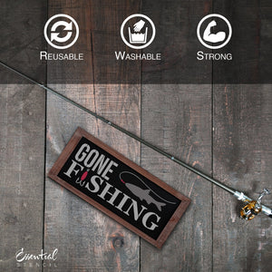 DIY reusable fishing sign stencils, gone fishing sign stencil, keeping it reel sign stencil, bait and tackle sign stencils, worms minnows lures sign stencil