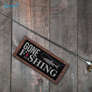 DIY reusable fishing sign stencils, gone fishing sign stencil, keeping it reel sign stencil, bait and tackle sign stencils, worms minnows lures sign stencil