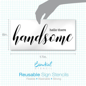 Good Morning Gorgeous + Hello There Handsome Stencil Set-Essential Stencil