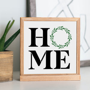 DIY reusable farmhouse home decor stencil,HOME mini sign stencil, home sweet home mini sign stencil, let's stay home mini sign, Our Nest mini sign stencil, this is us our life. our story. our home mini sign stencil, our happy place mini sign stencil, stencil tiered tray signs, DIY home decor, modern farmhouse diy home decor, DIY small shelf sign