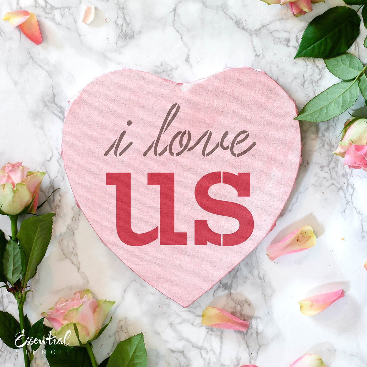 DIY reusable farmhouse sign valentines stencils, diy valentine's tiered tray home decor sign stencils, i love us sign stencil, p.s. i love you sign stencil, you and me sign stencil, xo sign stencil, jar full of hearts sign stencils