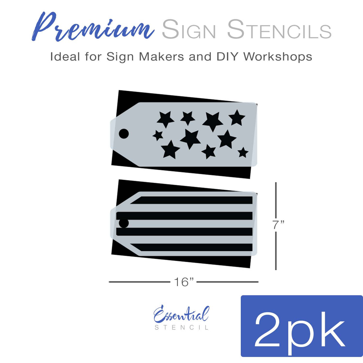 stars and stripes stencil set
