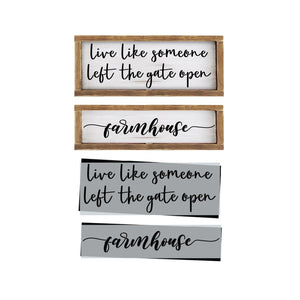 Left the Gate Open Stencil Set (2 Pack)-Farmhouse-Essential Stencil