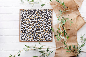 DIY reusable mylar leopard print pattern stencil, two piece leopard and spots print stencil, animal print stencils for furniture and wood signs, craft stencils, pattern stencils