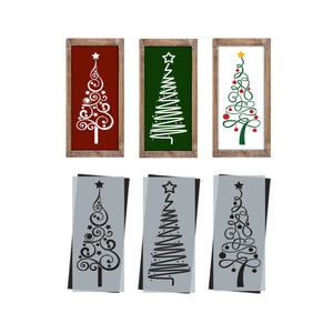 Modern Christmas Trees Stencil Set (3 Pack)-Christmas-Essential Stencil