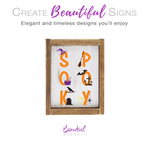 Spooky Stencil Set (2 Pack) | Halloween Sign-Halloween-Essential Stencil
