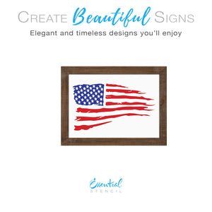 DIY reusable American tattered flag stencils, Rustic wood working American flag stencils, diy Veteran craft idea, diy veteran gift idea, DIY Patriotic rustic wood sign stencils, diy patriotic outdoor yard front porch signs stencils, tattered flag stencil