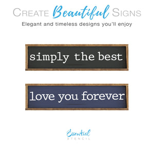 Typewriter Font Alphabet Stencil Set | 3" Letters (26PCS)-Alphabet-Essential Stencil