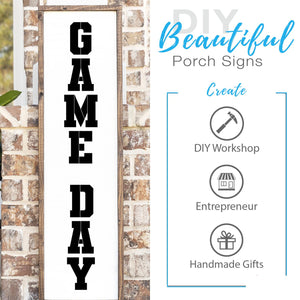 DIY reusable varsity font letters for stenciling, letters for painting, diy porch sign letters, large varsity font a-z letters stencils