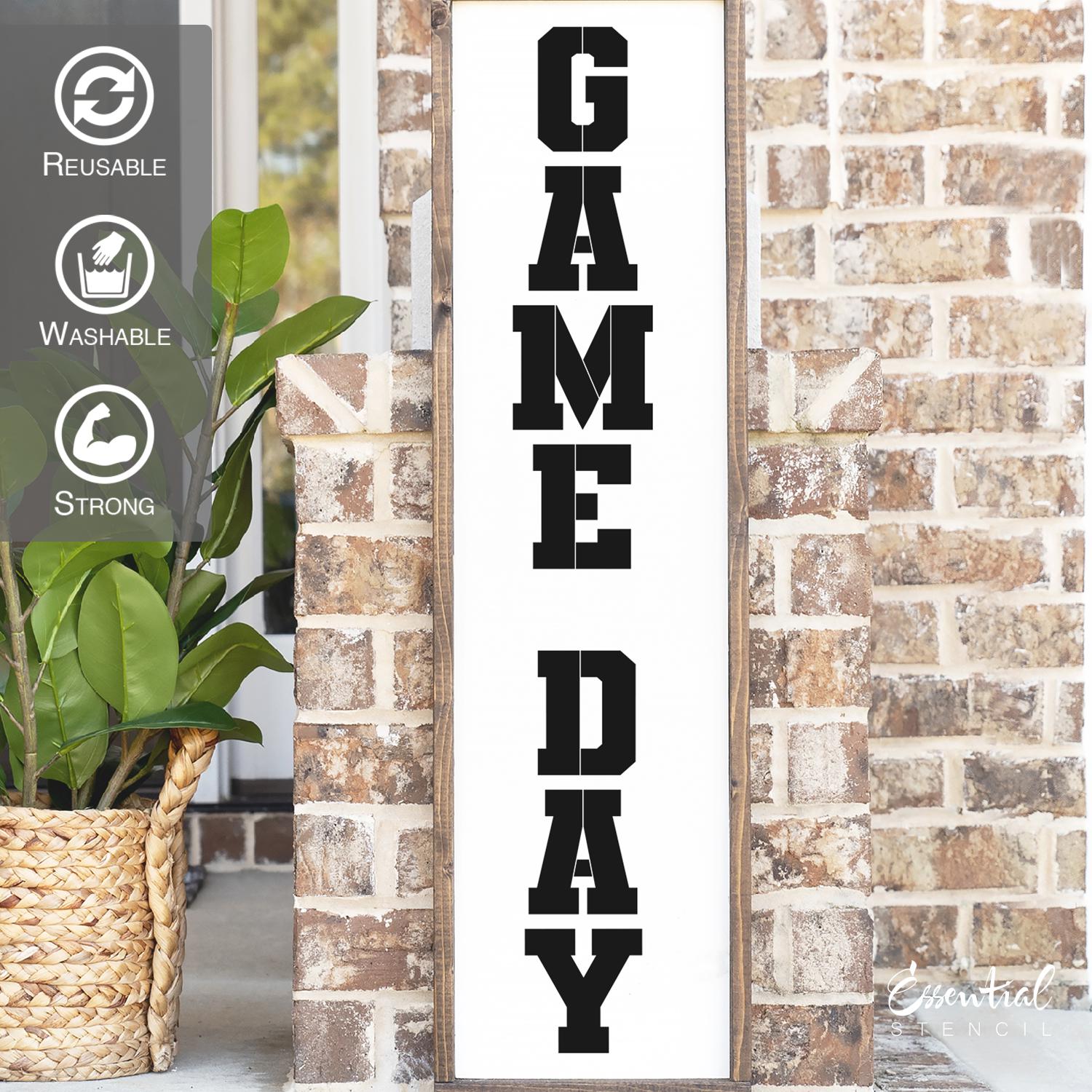 DIY reusable varsity font letters for stenciling, letters for painting, diy porch sign letters, large varsity font a-z letters stencils