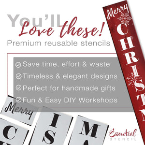 Christmas Sign Stencils for Porch