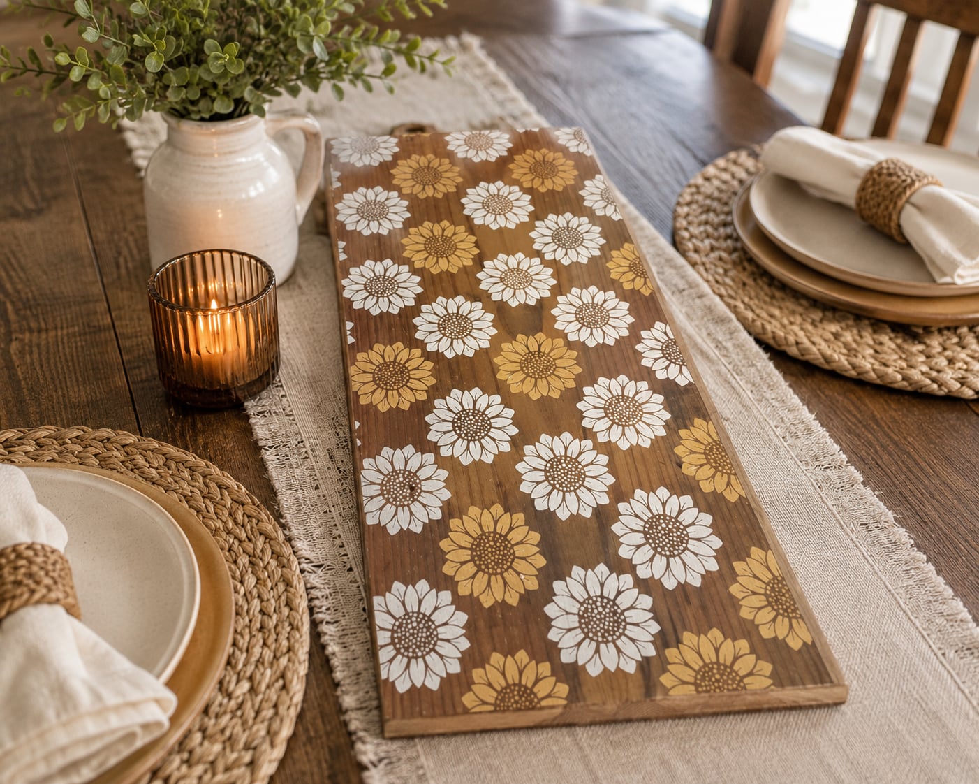 Sunflower Season Is Here! 🌻 Create a Rustic Sunflower Pattern Board with a Touch of Gold