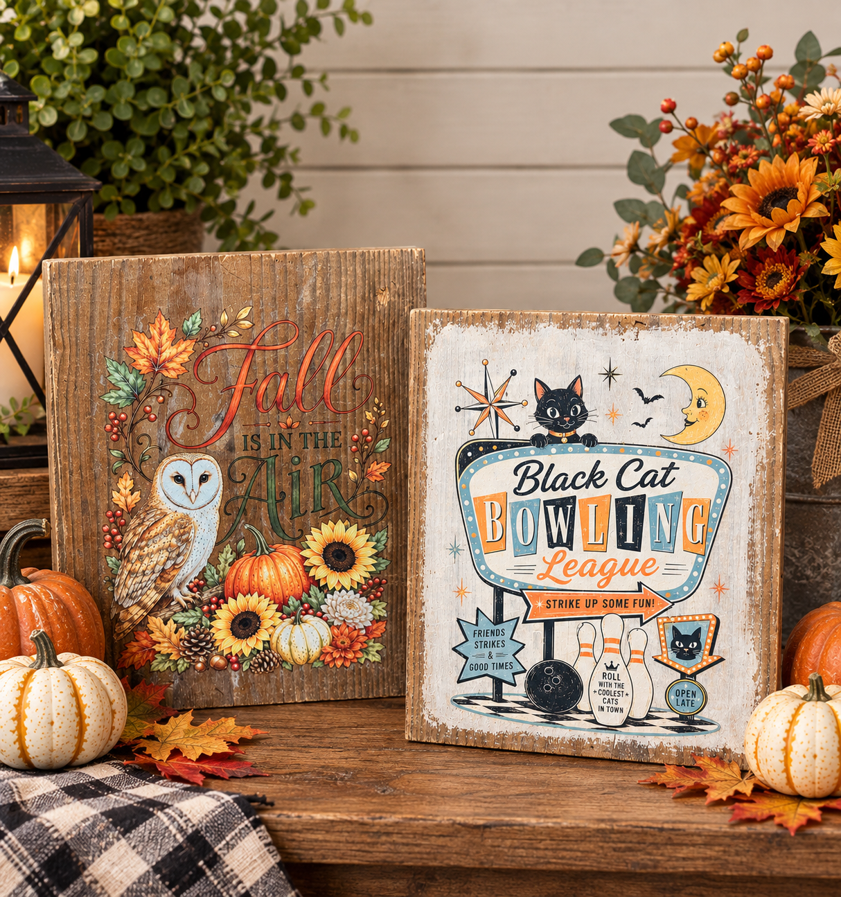 One Board, Two Seasons! Create Reversible Halloween & Fall Decor 🎃🍂