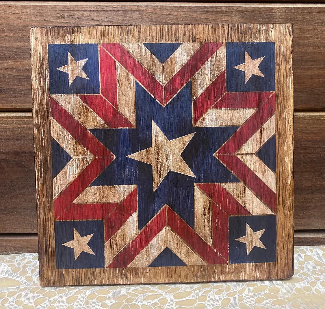 Make a Bold Barn Quilt in 3 Easy Layers! 🎨🇺🇸