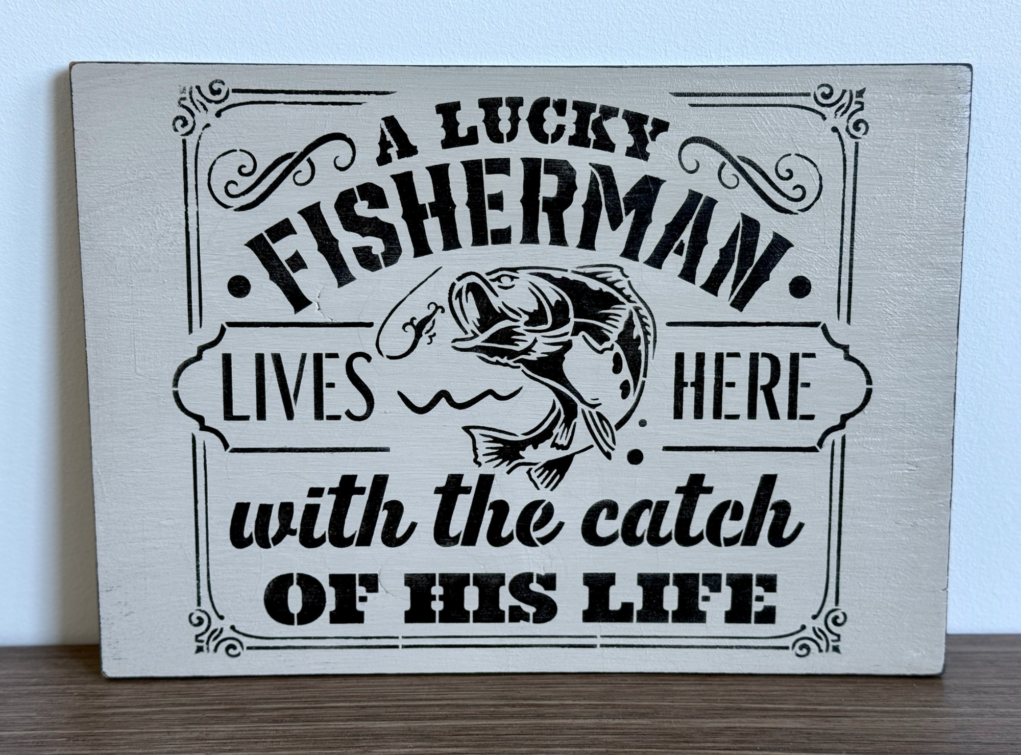 Father's Day Gone Fishing Sign
