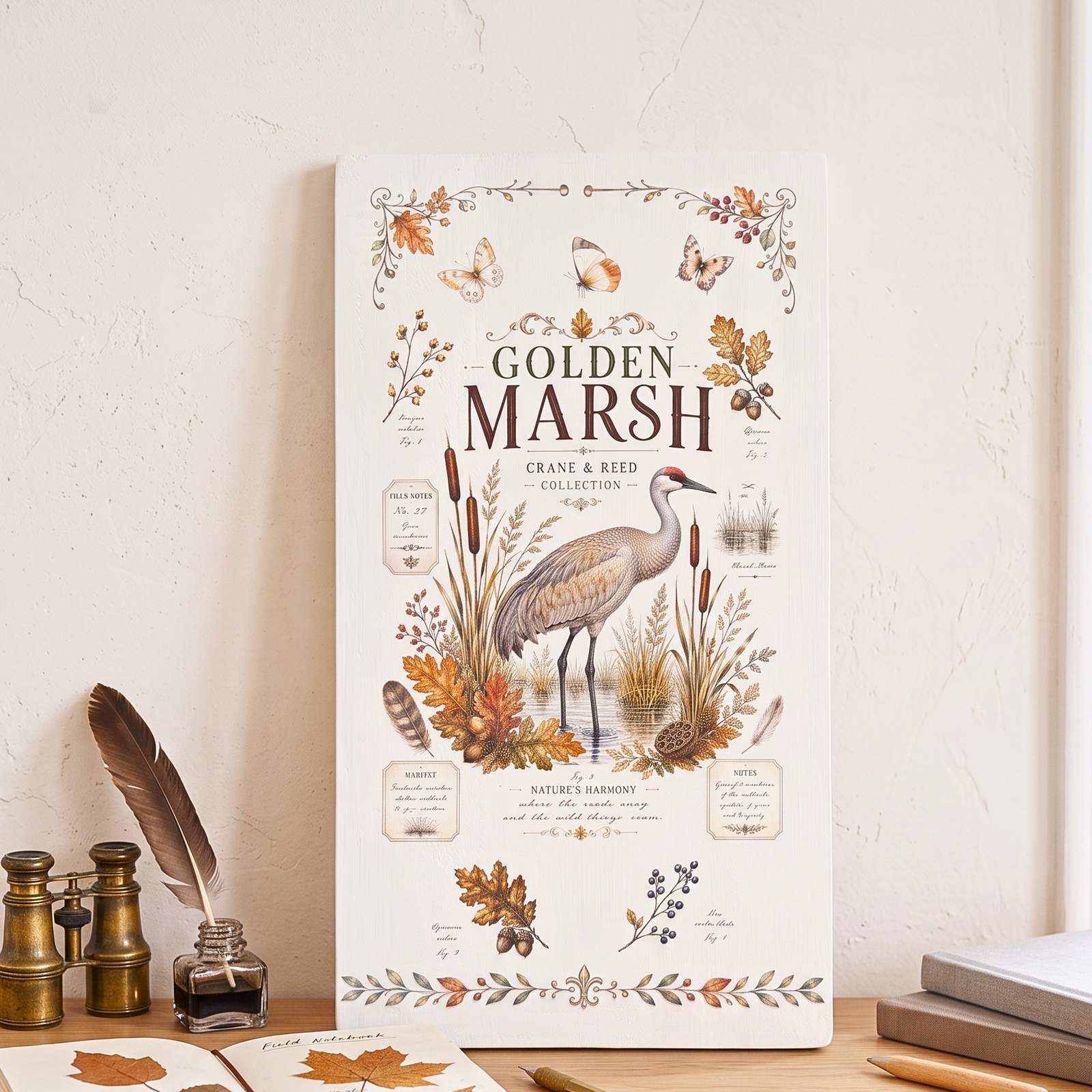 Create a Beautiful Autumn Sign with Rub-On Transfers