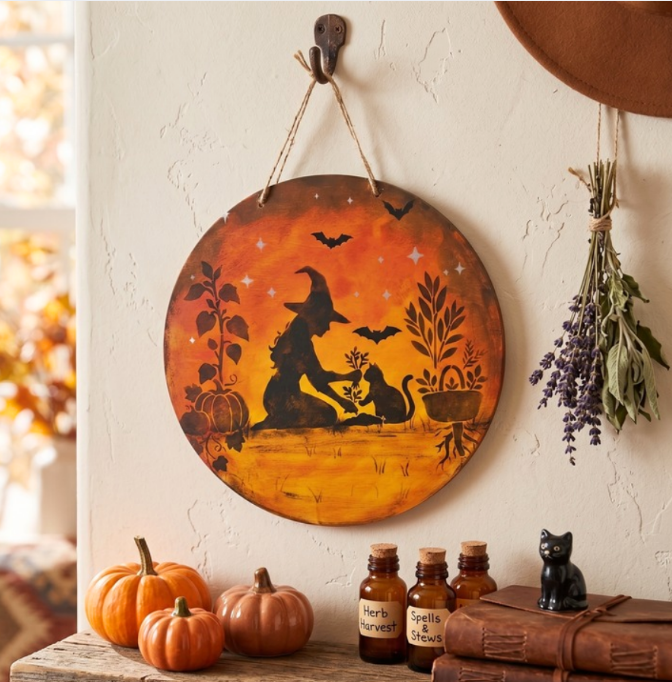 Enter the Witch’s Garden: A Spooky Halloween Stencil Project 🎃✨
