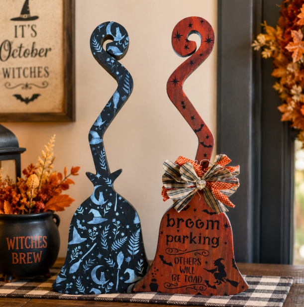 Park Your Broom in Style! A Spooktacular Double-Sided Halloween Makeover 🎃🦇