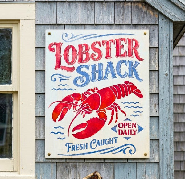 🦞 Coastal Charm Alert! Create This Vintage Lobster Shack Sign for Summ ...