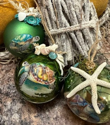 Christmas in July: DIY Coastal Sea Turtle Ornaments You'll Love! 🌊✨