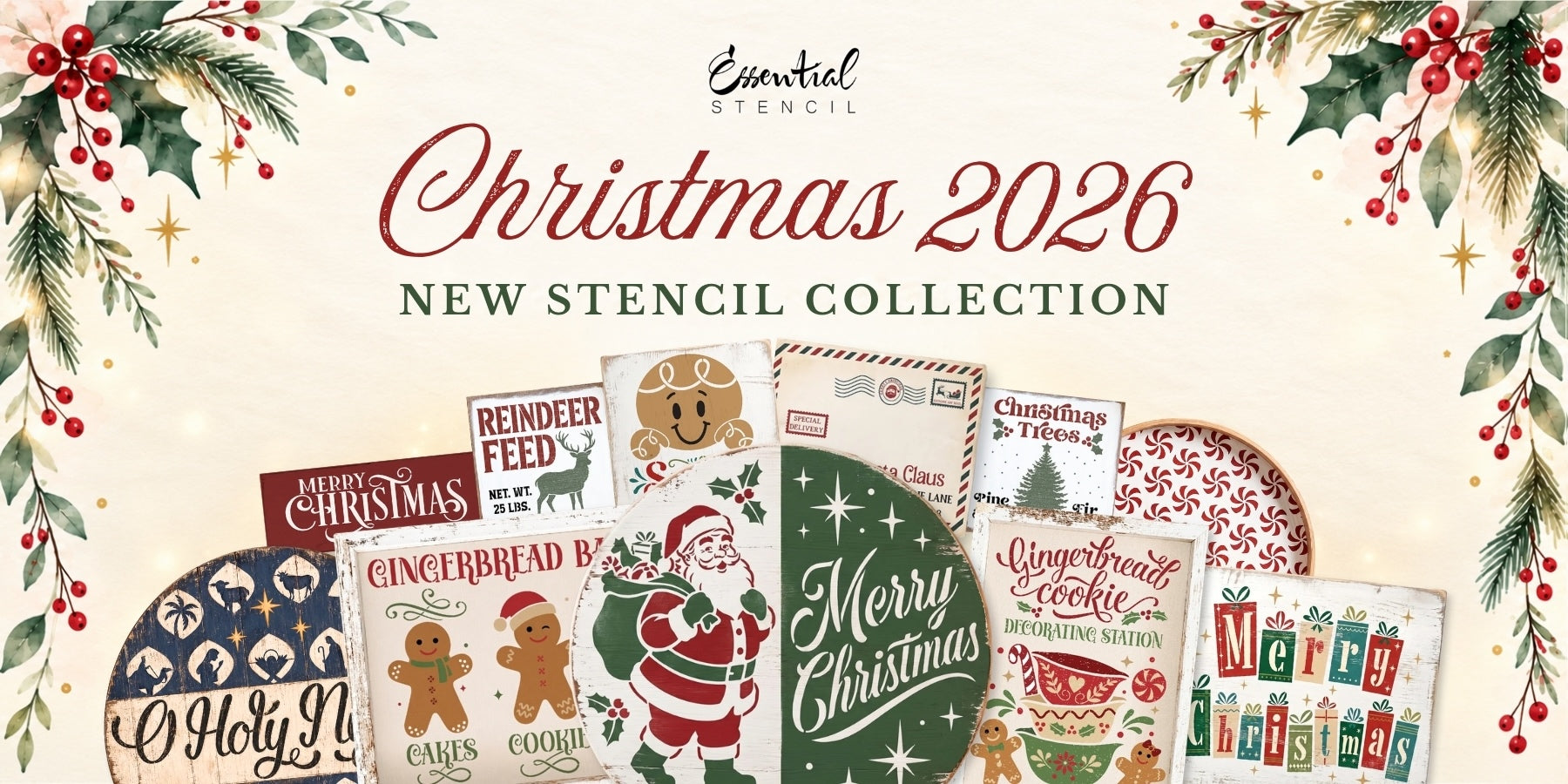Christmas 2026 - Essential Stencil