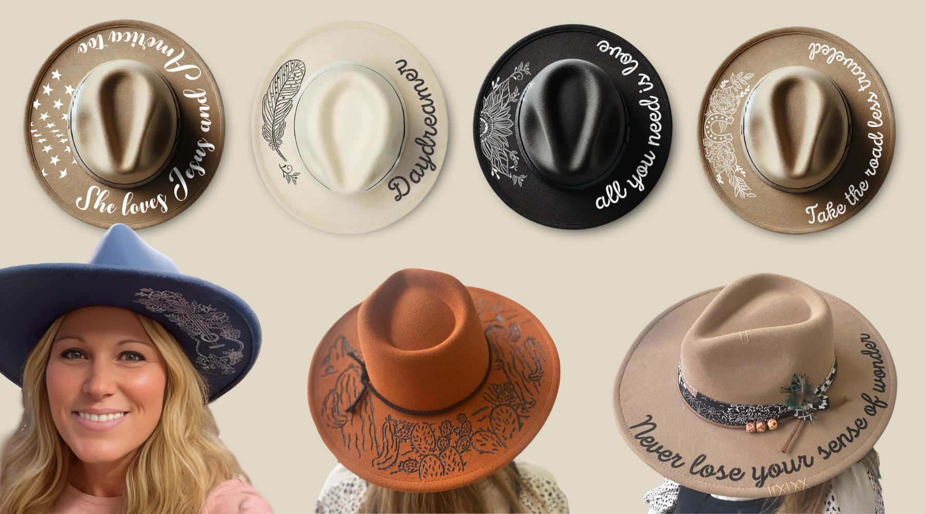 Melissa Miller's Hat Stencil Collection