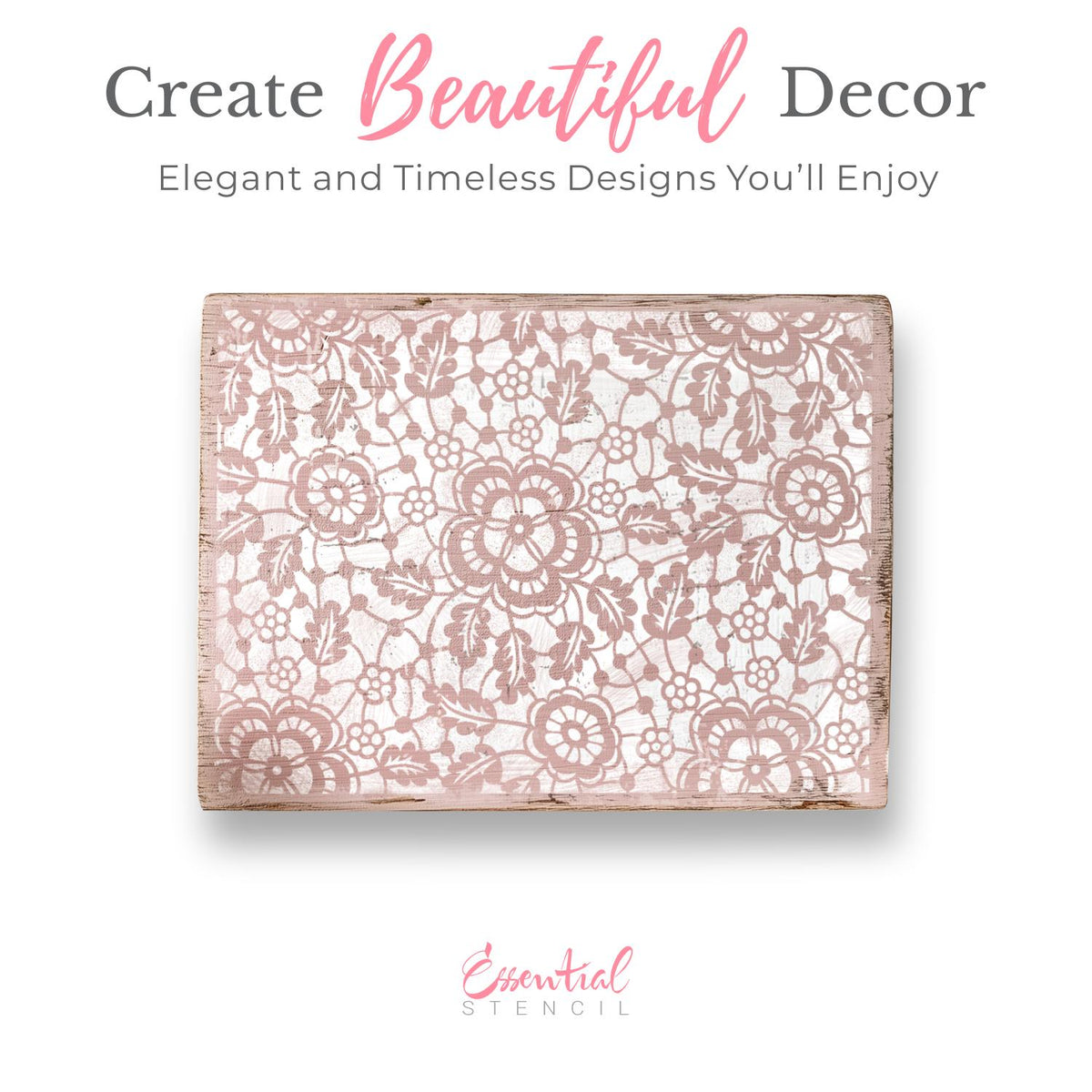 Fleur de Lace 12x16 + 2 Bonuses-Mother's Day-Essential Stencil