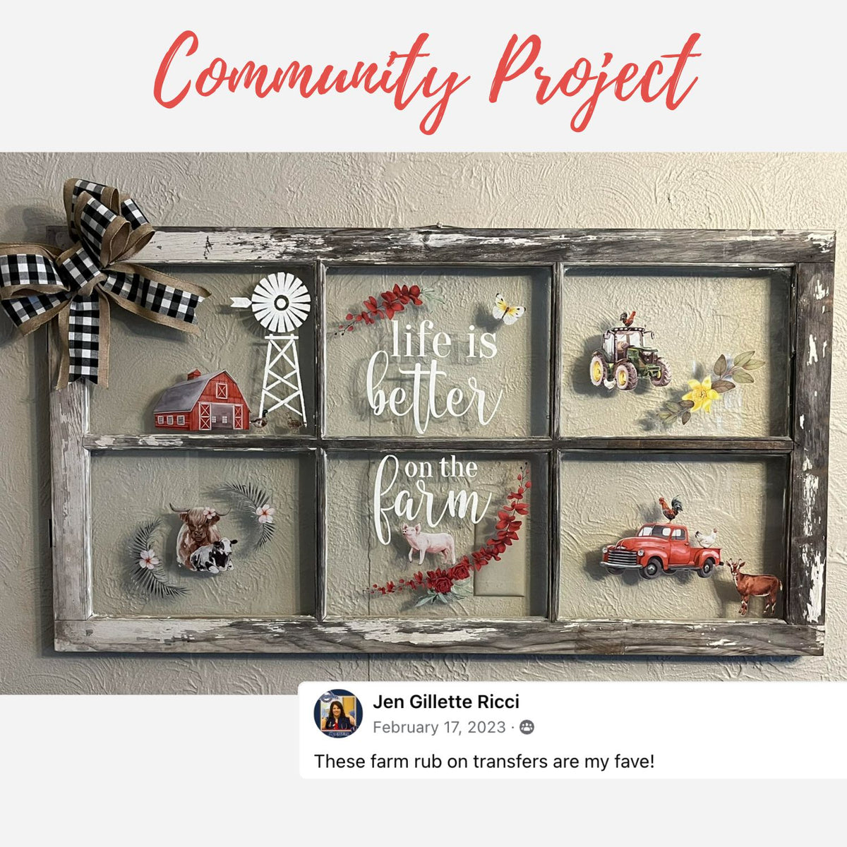 On the Farm Rub-on Transfer Set-Rub-on Transfer-Essential Stencil