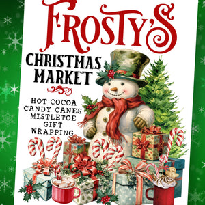 Frosty's Christmas Market Rub-on Transfer-Rub-on Transfer-Essential Stencil