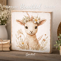 Lambs & Lilies Rub-On Transfer Set-Rub-on Transfer-Essential Stencil