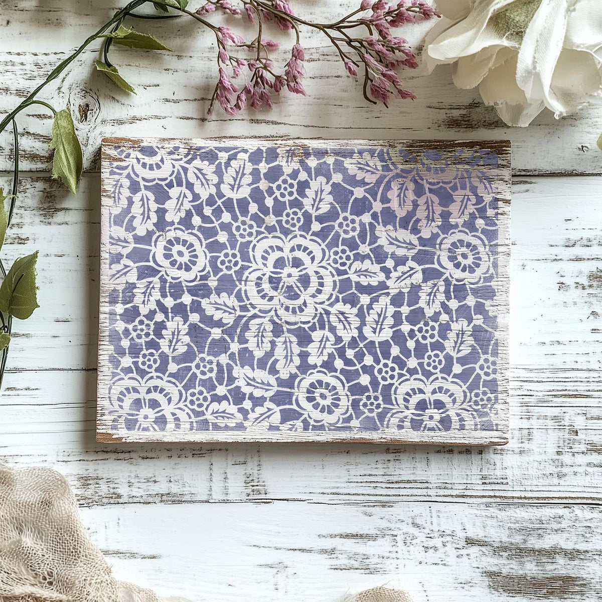 Fleur de Lace 12x16 + 2 Bonuses-Mother's Day-Essential Stencil