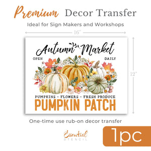 Autumn Market Rub-on Transfer-Rub-on Transfer-Essential Stencil