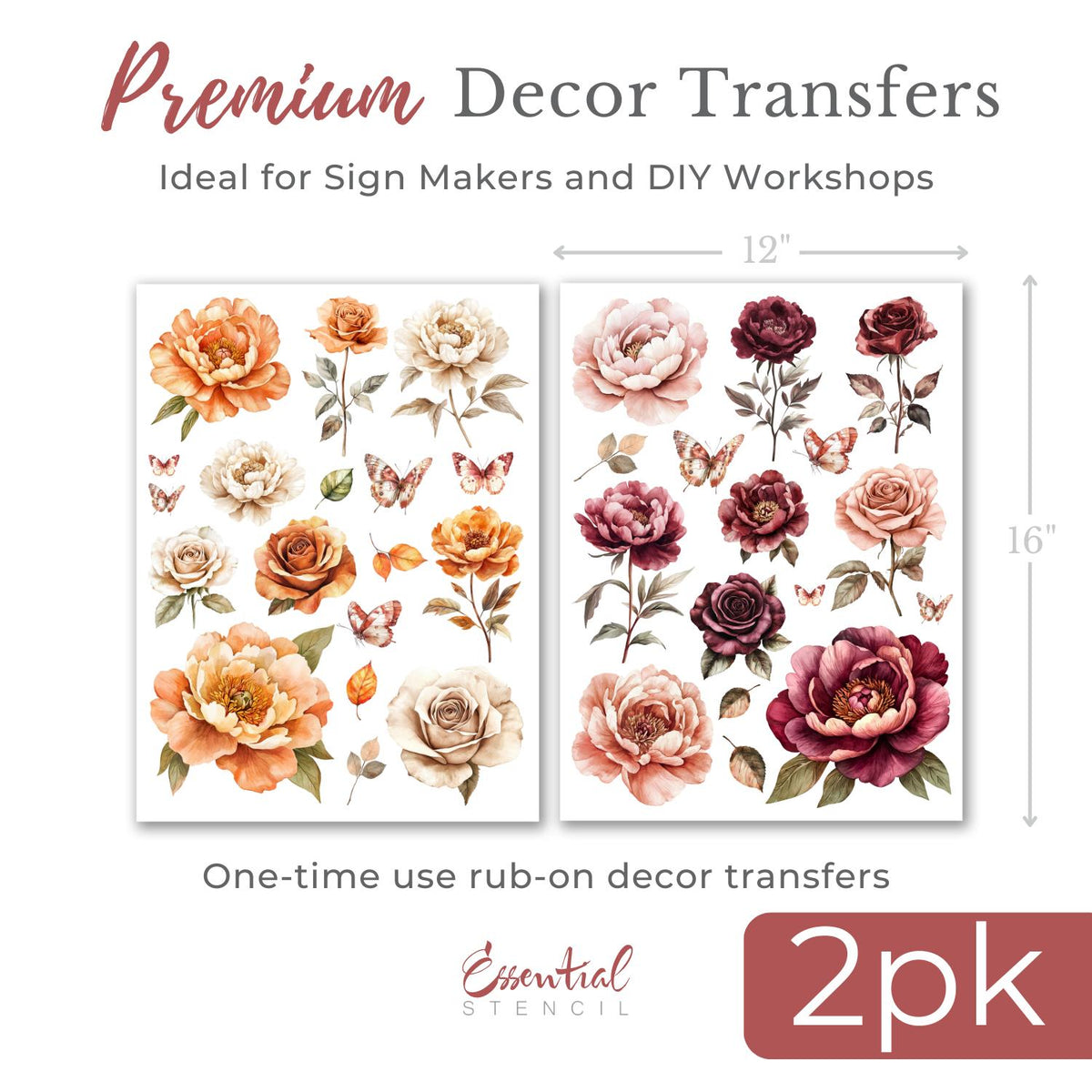 Fall 2025 Rub-on Transfer Bundle-Rub-on Transfer-Essential Stencil